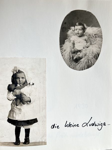 Die kleine Ludwiga — Aufnahme aus dem Familienalbum