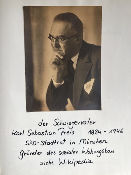 Karl Sebastian Preis — Aufnahme aus dem Familienalbum