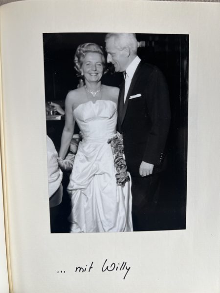 Mit Willi auf dem Opernball — Aufnahme aus dem Familienalbum