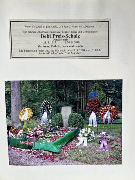 In Erinnerung an Ludwiga — Aufnahme aus dem Familienalbum